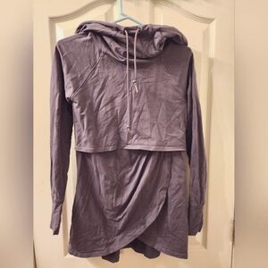 Grey Latched Mama Tulip Nursing Hoodie